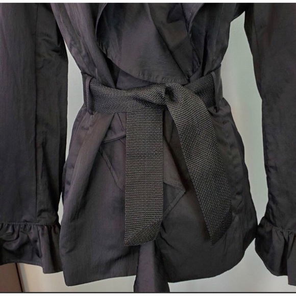 Black Ruffle Top - Picture 3 of 6